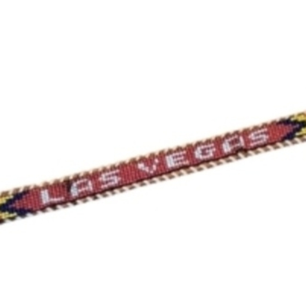 Vintage Beaded Las Vegas souvenir belt small